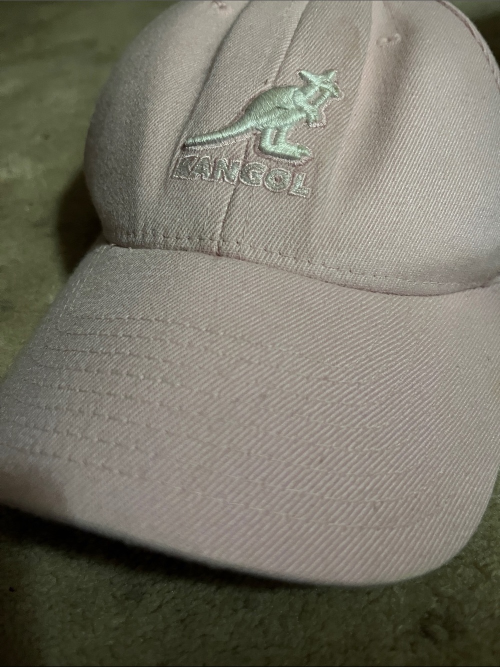 Kangol women’s  Light Pink Baseball Cap with Embroidered Logo